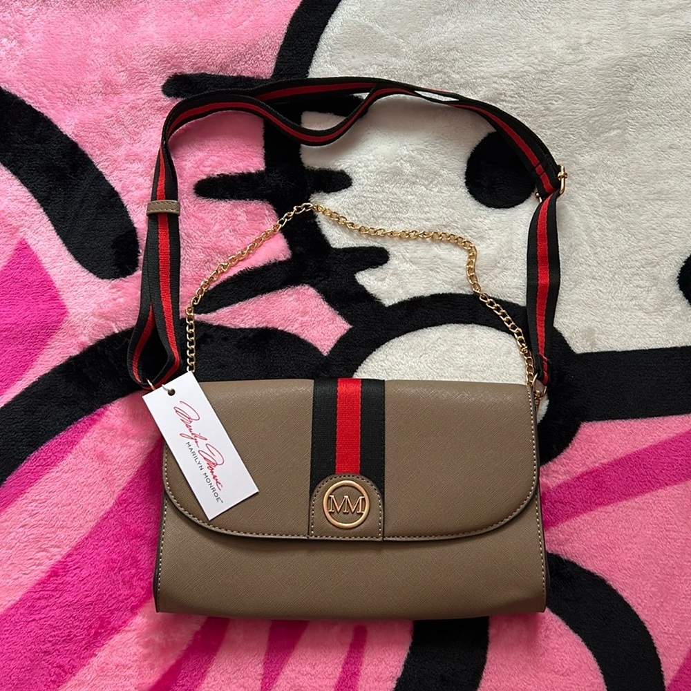 Marilyn Monroe Brown Shoulder Bag